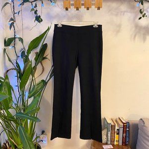 ✨ Black Straight-Legged Legging Pants ~ Size L ~ Cute Open Ankle Detail ✨